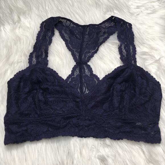 3/$30 Navy Racerback Lace Bralette - Picture 4 of 5